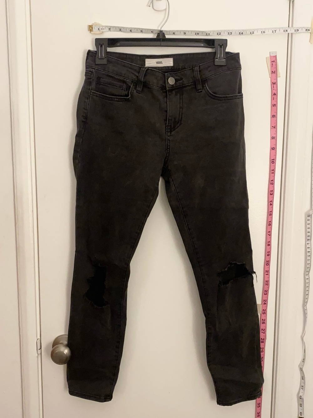 Vans Distressed Black Skinny Jeans